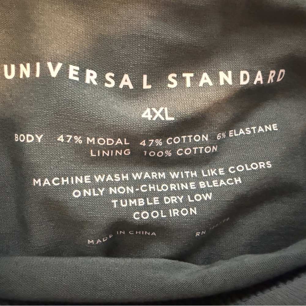 Universal Standard Deep Green Cotton Underwear, Size 4XL 6X